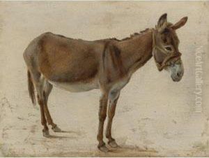 A Donkey by Jacques Laurent Agasse