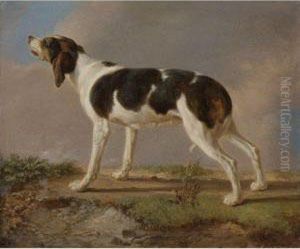 A Hunting Dog by Jacques Laurent Agasse