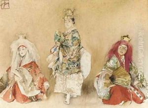 Kabuki Dancers by Robert Frederick Blum