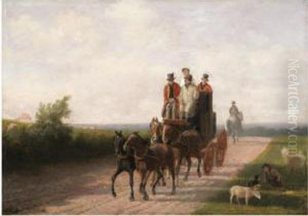 A Mail Coach On A Road - view 1