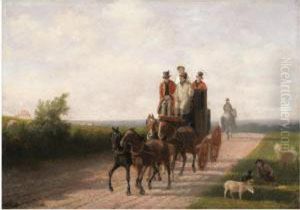A Mail Coach On A Road