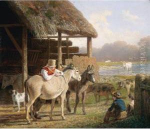 The Visit To The Farm by Jacques Laurent Agasse