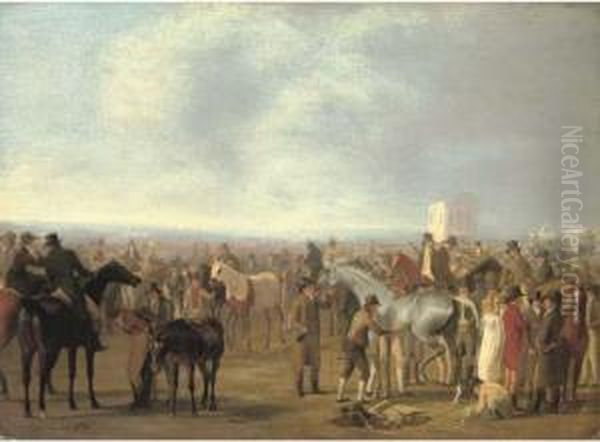A Race Meeting At Epsom - view 1