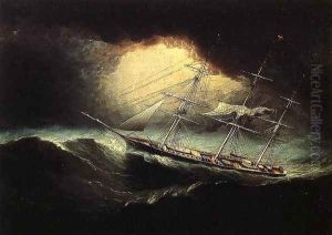 Ship In A Storm by James E. Buttersworth