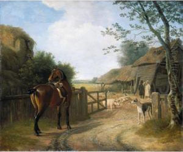 Daniel Beale At His Farm In Edmonton With His Favourite Horse - view 1
