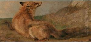 Liegender Fuchs by Jacques Laurent Agasse