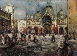 Venezia, Piazza San Marco by Ermenegildo Agazzi