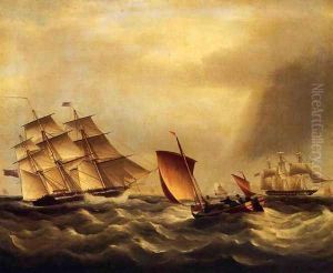 Shipping in Rough Seas by James E. Buttersworth
