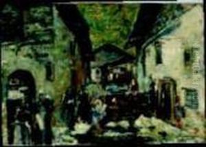 Strada Di Paese by Ermenegildo Agazzi