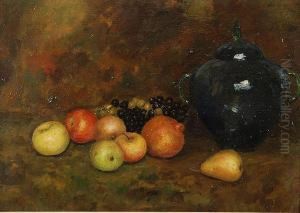 Attr. "frutta Evaso", Olio Su Cartone Telato, . In Cornice by Rinaldo Agazzi