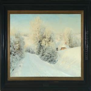 A Wintry Morning by Hans Agersnap