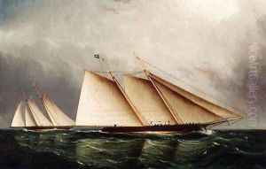 Yacht 'Dauntless' Racing Toward Victory