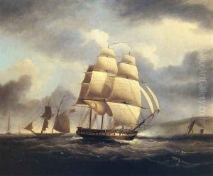 Frigate on the Thames by James E. Buttersworth