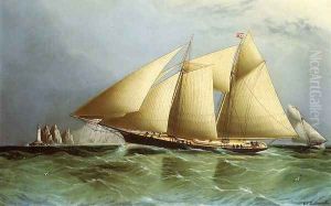 Vesta off the Needles by James E. Buttersworth