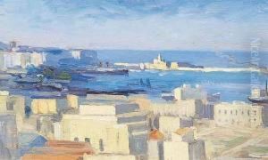 Le Port D'alger. by Romeo Charles Aglietti