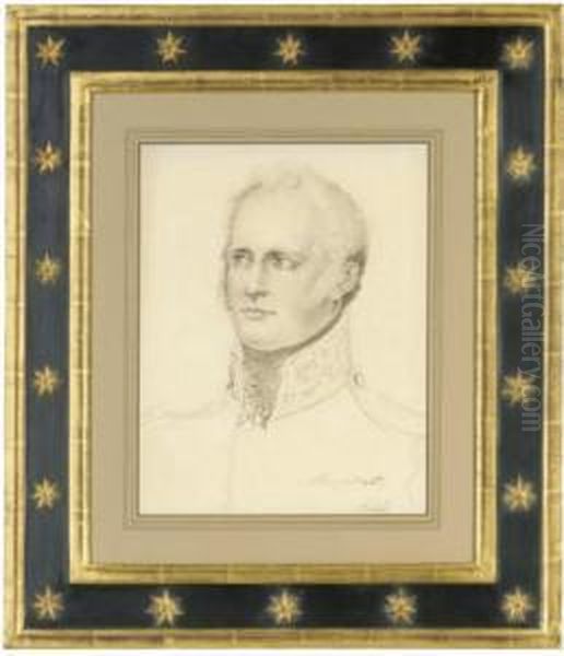 Portrait Of Tsar Alexander I Of
Russia, Bust-length, In Formal Dress (illustrated); And Portrait Of King
George Iv, Bust-length, Turned To The Left - view 1