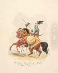 A Large Group Of Original Costume Drawings by Agostino Aglio