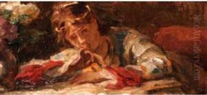 Jeune Femme by Edouard Agneessens