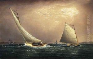New York Bay by James E. Buttersworth