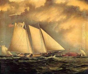 Yachting Off Castle Garden by James E. Buttersworth