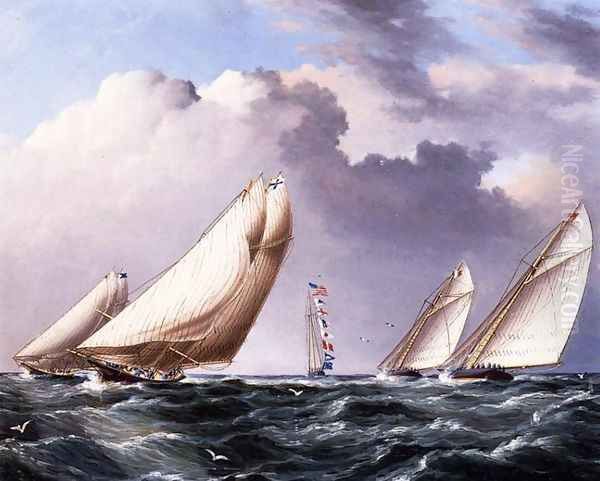 Yachts Rounding the Mark - view 1