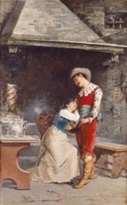 El Abrazo by Joaquin Agrasot y Juan