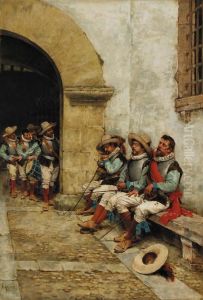 The Three Musketeers by Joaquin Agrasot y Juan