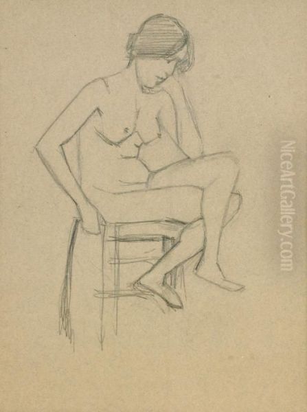 Sittande Krokimodell - view 1
