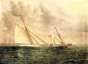 Racing Scene off Bay Ridge by James E. Buttersworth
