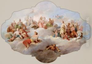 Gli Dei Dell""""olimpo Sul Parnaso by Tito Agujari