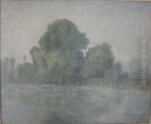 Maison Au Bord Du Lac by Georgette Agutte