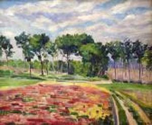 Paysage Aux Grands Arbres by Georgette Agutte