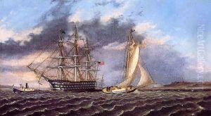 New York Harbor by James E. Buttersworth