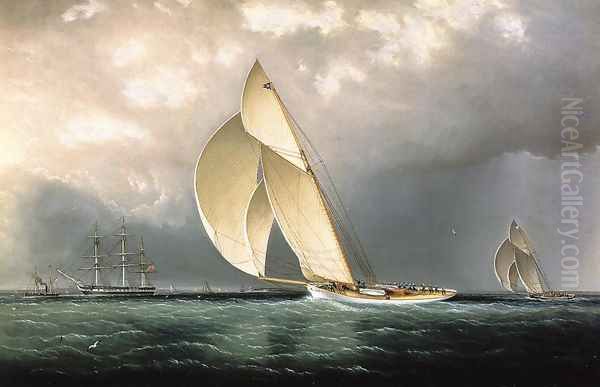 The Bark 'Marblehead' Coming into Port - view 1