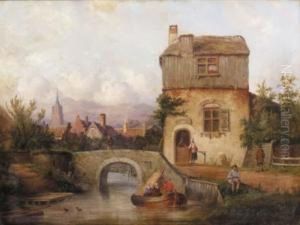 Leisure Activities Of Villagers by Carl Eduard Ahrendts