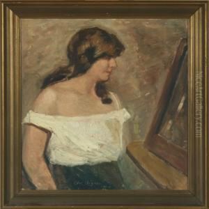 Study Of A Female Model by Christian Aigens