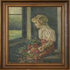 A Girl By The Window by Christian Aigens
