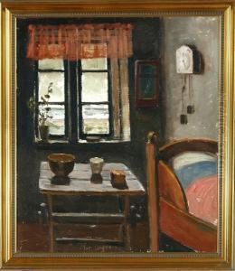 An Interior From A Bedroom by Christian Aigens