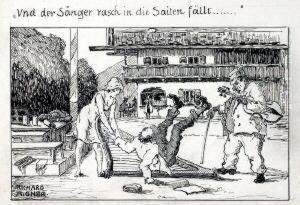 Und Der Sanger Rasch In Die Saiten Fallt by Richard Aigner