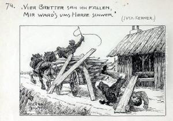 Vier Bretter Sah Ich Fallen, Mir Ward#s Ums Herze Schwer - view 1