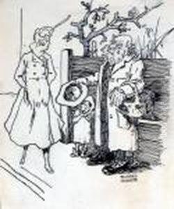 Karikatur - Krampfhenne Karikatur - Krampfhenne