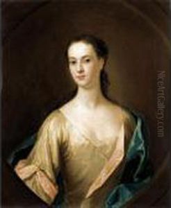 Portrait Of Eupheme Lockhart, 3 Rd Wife Of John, 6 Th Earl Of Wigton (1702-1762) by William Aikman