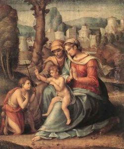 Madonna with Child, St Elisabeth and the Infant St John the Baptist 1530s