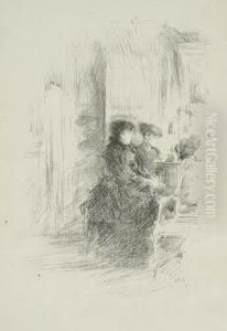 The Duet. by James Abbott McNeill Whistler