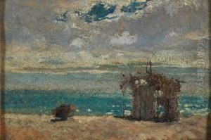 Capanno Sulla Spiaggia by Lidio Ajmone