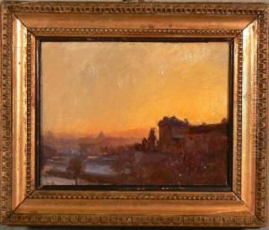 Paesaggio Al Tramonto by Lidio Ajmone