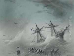 Ship Sinking by Ivan Konstantinovich Aivazovsky