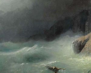 Die Welle. 1878. by Ivan Konstantinovich Aivazovsky