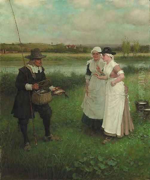 Izaak Walton and the Milkmaids - view 1