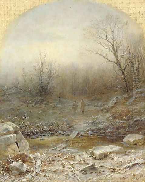 Figures in a Winter Landscape - view 1